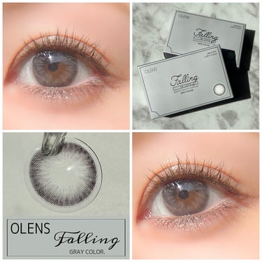 OLENS Falling (フォーリング)のクチコミ「POPLENSのFalling。ブラウン、チョコに続いて追加になったのはやっぱりGray！

.....」（1枚目）