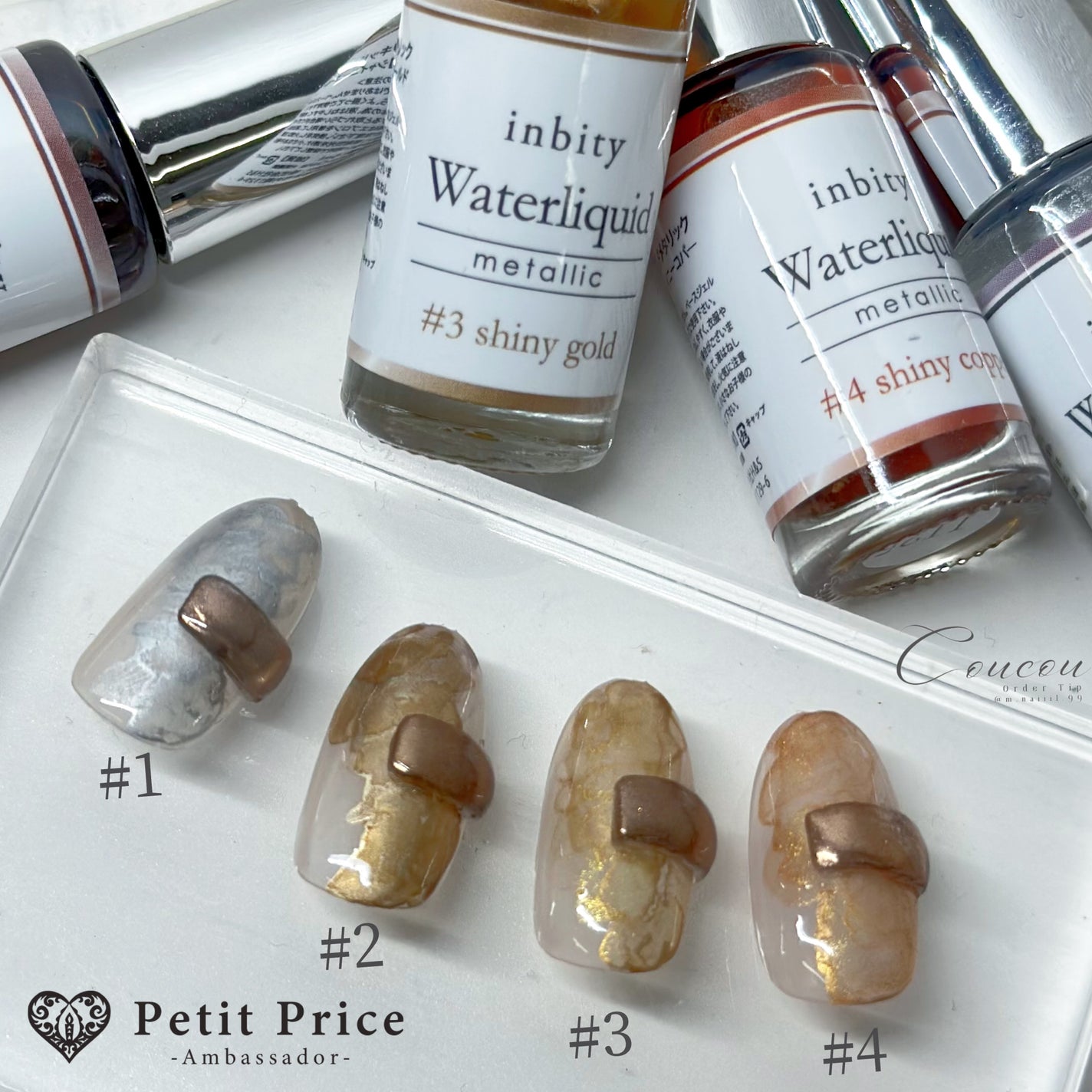 🐒ズボラママみっちゃんの高見えネイル💅 on LIPS 「#PRInbityWaterLiquidmetallic🖊️プ..」(2枚目)