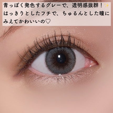 ViVi Ring 1Month グレー/OLENS/カラーコンタクトレンズの画像