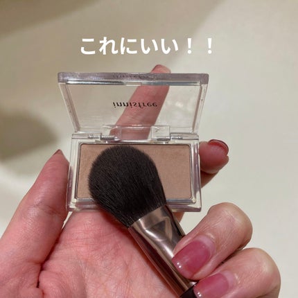 ハイライトチークブラシ/excel/メイクブラシを使ったクチコミ(4枚目)