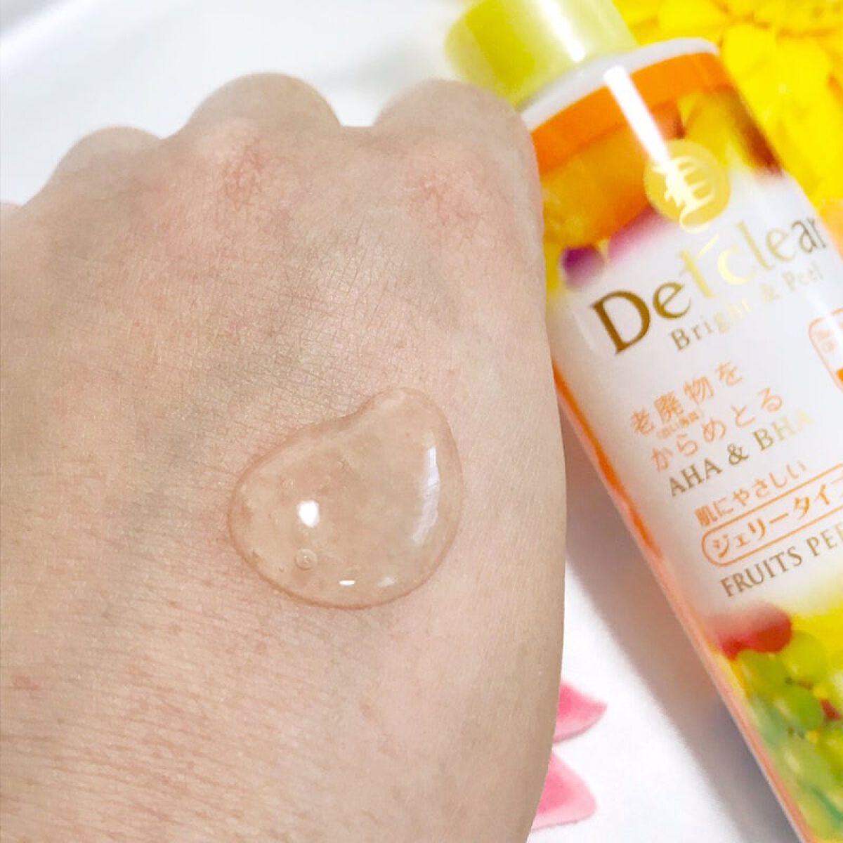 DETクリア ブライト＆ピール ピーリングジェリー<ミックスフルーツの香り>/Detclear/ピーリングを使ったクチコミ（2枚目）