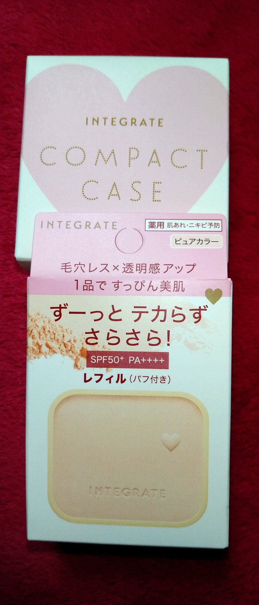 すっぴんメイカー トーンアップパウダーUV/インテグレート/プレストパウダーを使ったクチコミ（2枚目）