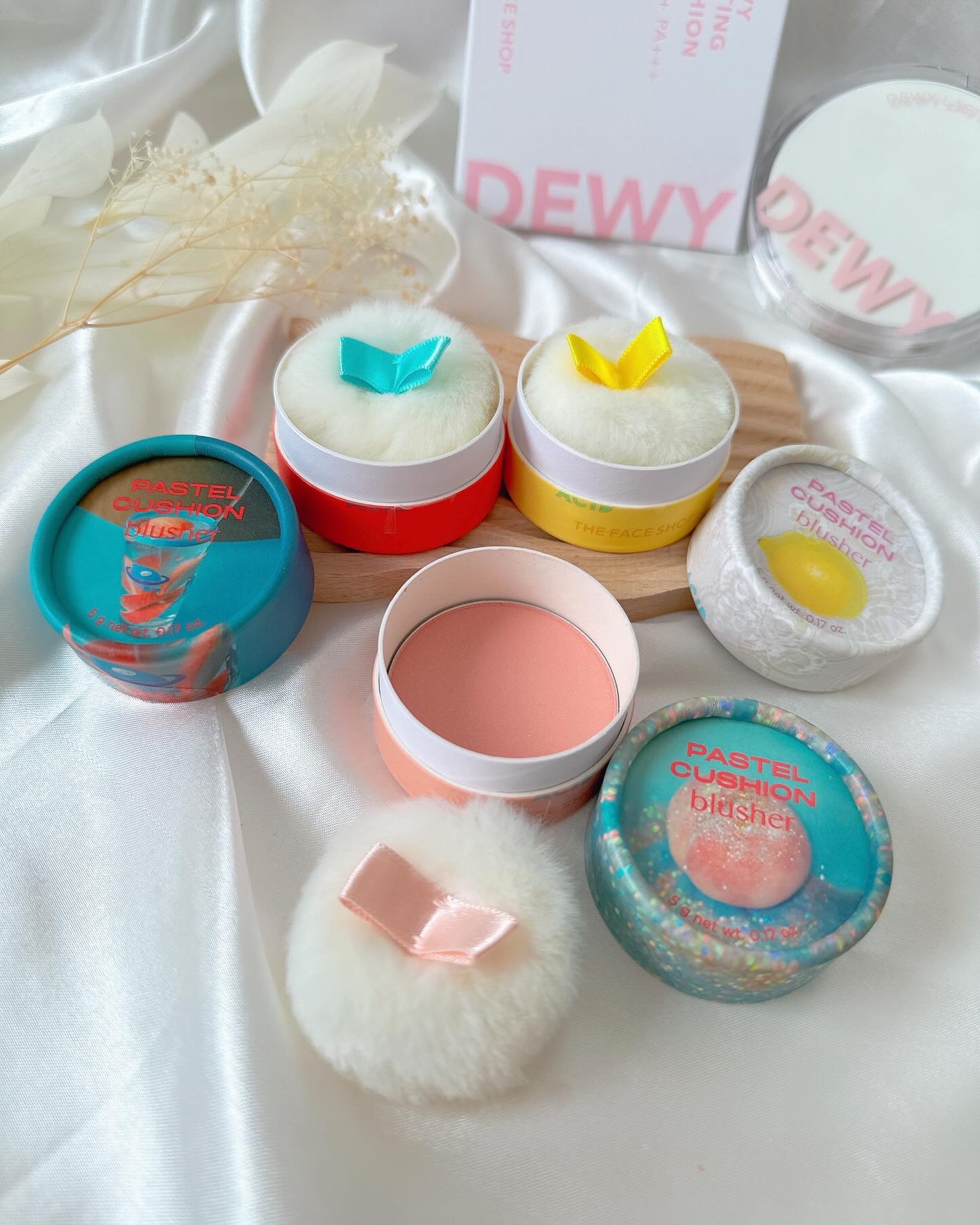 パステルクッションブラッシャー/THE FACE SHOP/パウダーチークを使ったクチコミ（3枚目）