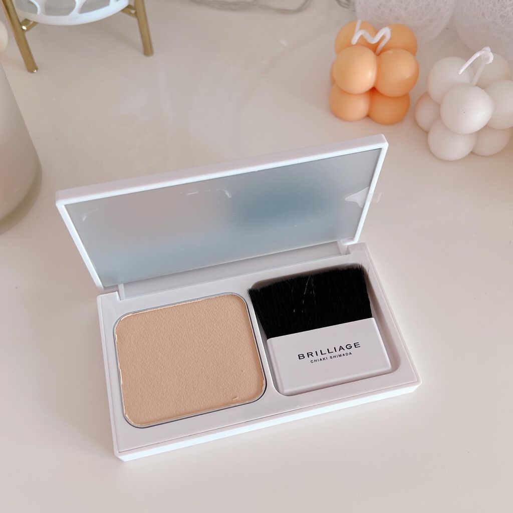 パウダリーファンデーション ソフトシャイニー/ブリリアージュ/パウダーファンデーションを使ったクチコミ(4枚目)