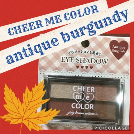 CHEER me COLOR アイシャドウ/セリア/アイシャドウパレットを使ったクチコミ(1枚目)
