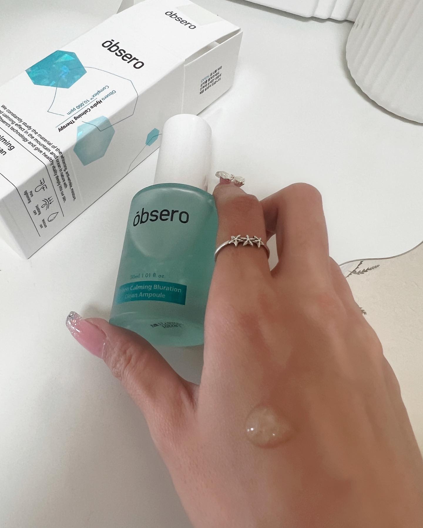 グリーンカーミングブルーレーションクリーンアンプル/obsero/美容液を使ったクチコミ（3枚目）