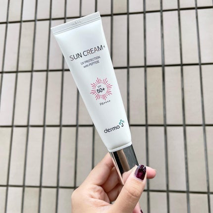 サンクリーム+/ DermaJ/日焼け止めクリームを使ったクチコミ(1枚目)