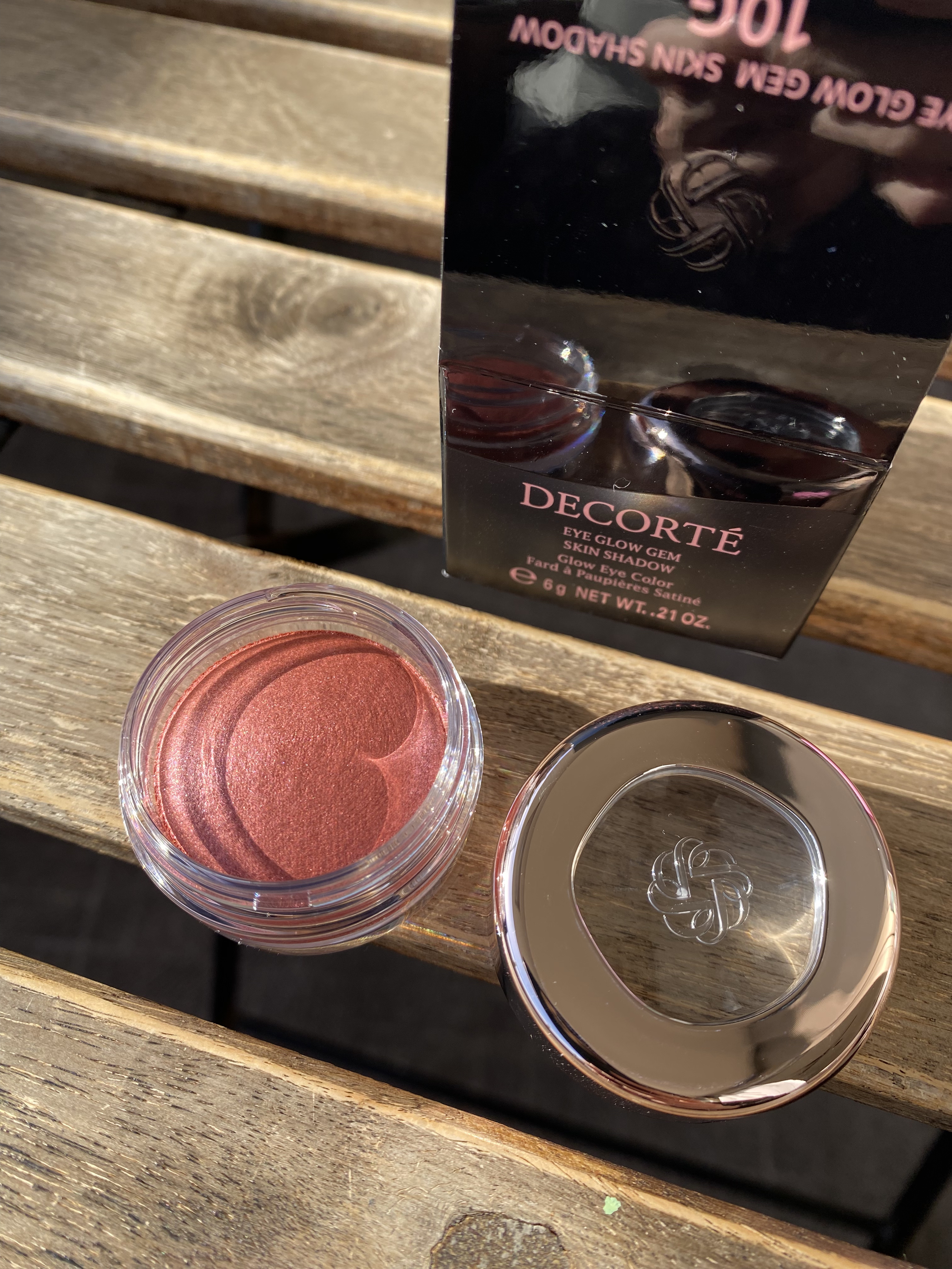 アイグロウジェム スキンシャドウ 10G vintage red/DECORTÉ/ジェル・クリームアイシャドウを使ったクチコミ（2枚目）