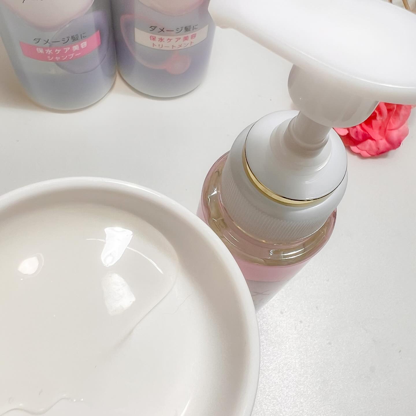 バスグロウ ストレート&シャイン シャンプー/トリートメント/LUX/市販シャンプーを使ったクチコミ（3枚目）