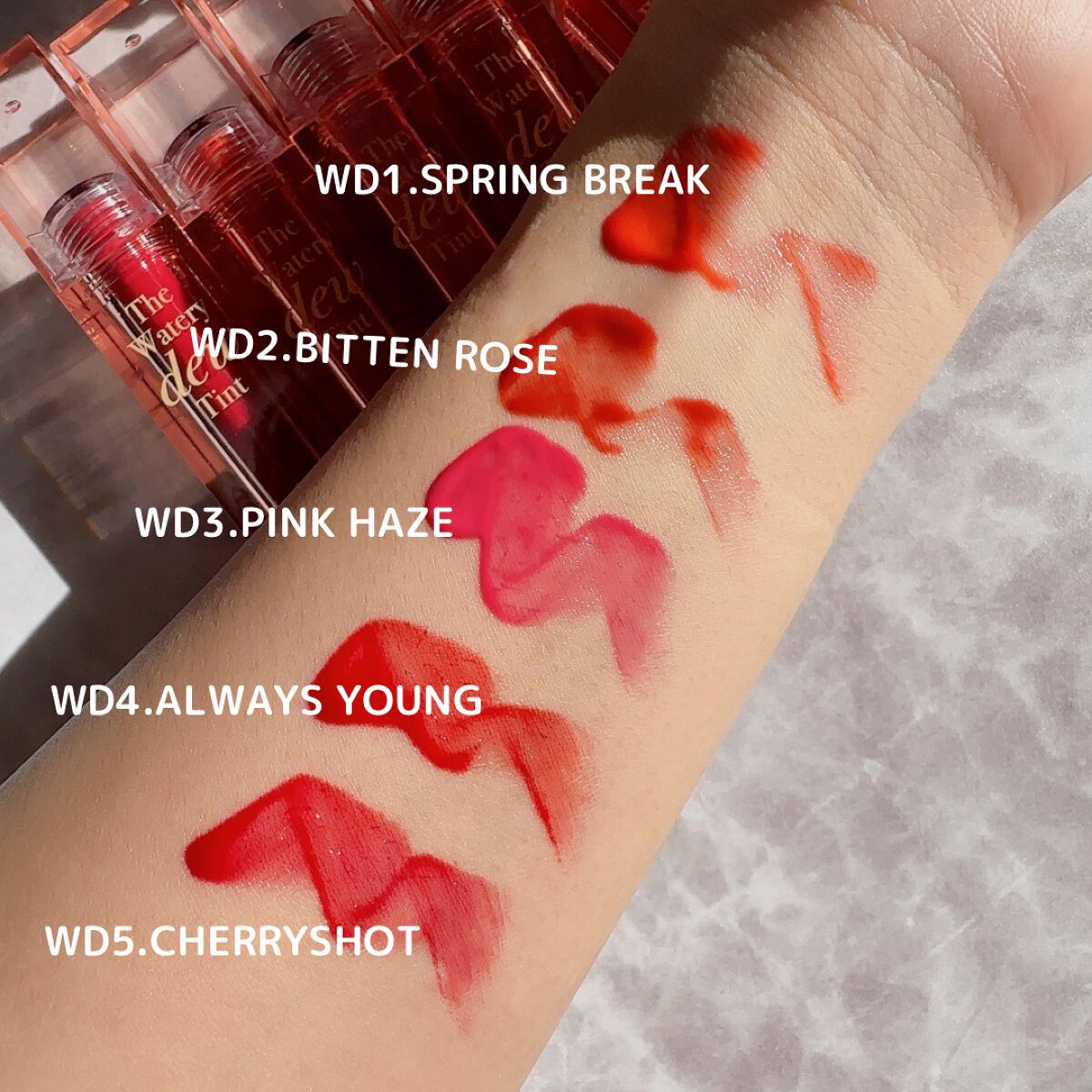 ザ ウォータリーデューティント/MERZY/リップティントを使ったクチコミ（3枚目）