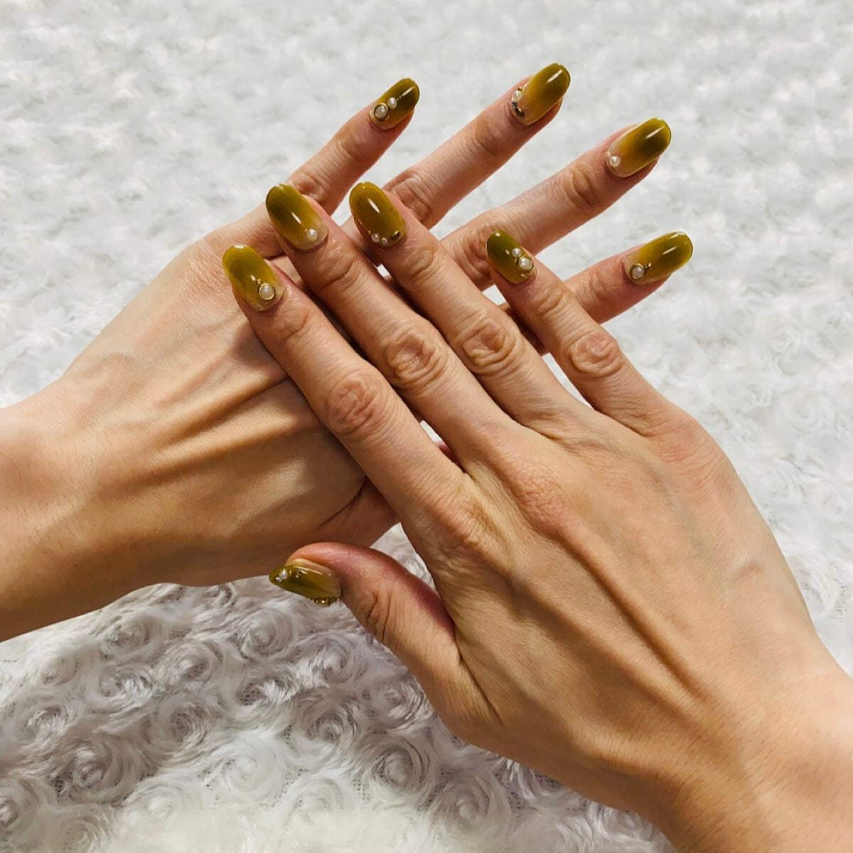 ゆずネイル ショートスクエア/ゆずネイル/ネイルチップ・パーツを使ったクチコミ(4枚目)