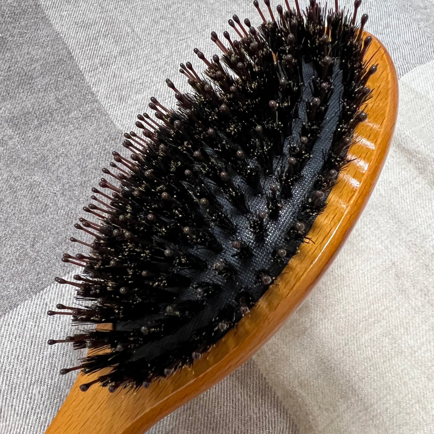 つやつや天然毛のミックスブラシ/マペペ/ヘアブラシを使ったクチコミ(2枚目)