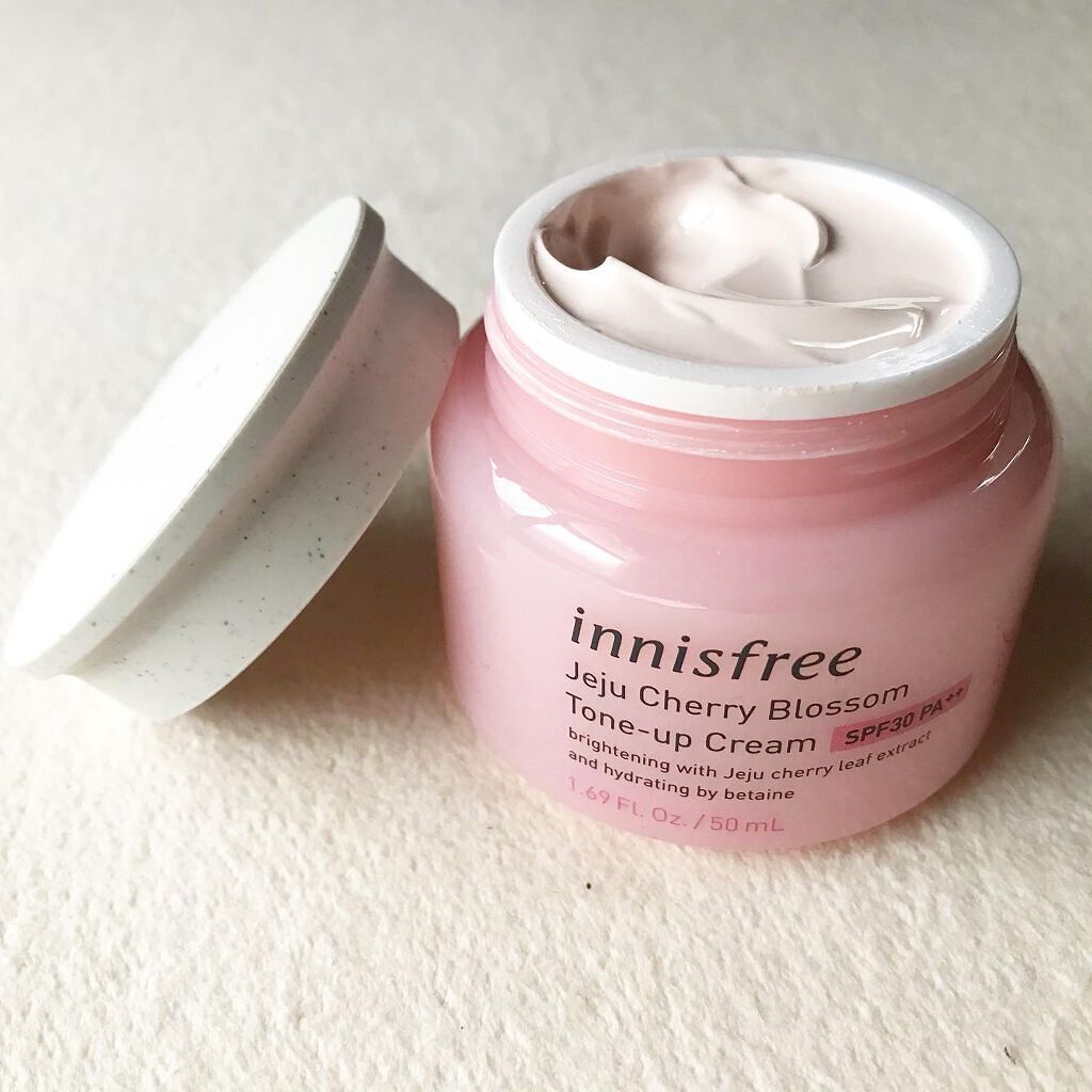 チェジュ チェリーブロッサム トーンアップクリーム/innisfree/化粧下地を使ったクチコミ(1枚目)