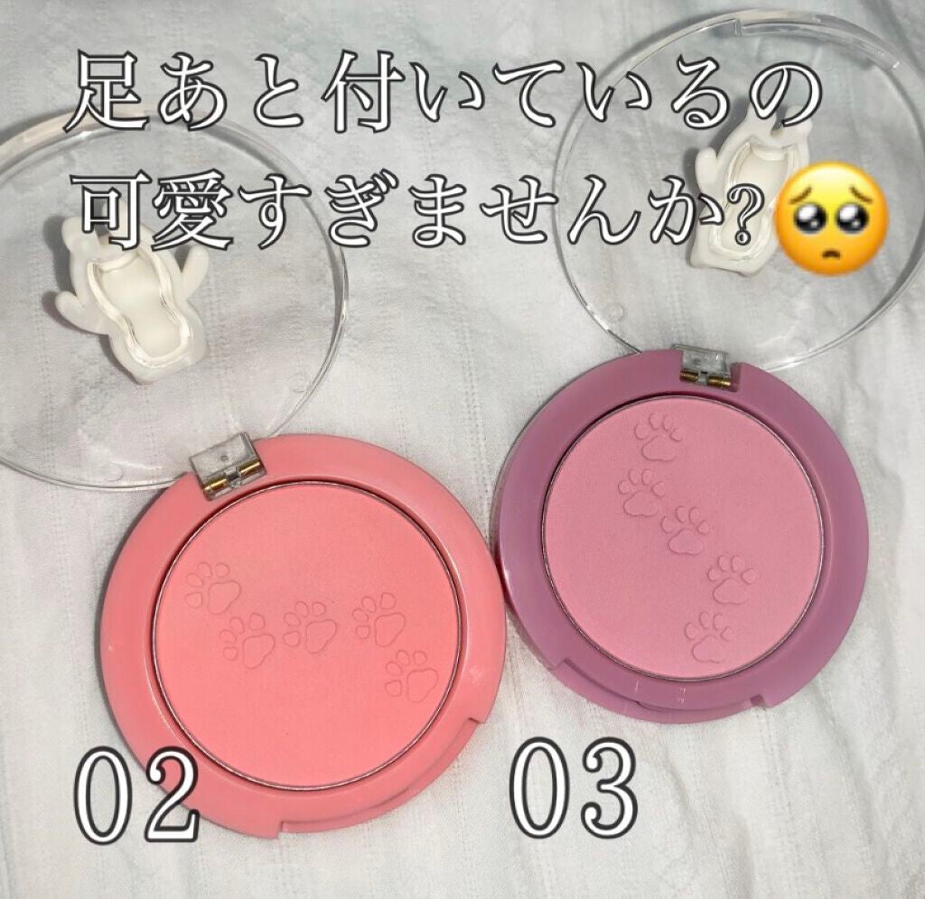 Bling Cat Powder Cheek/TONYMOLY/パウダーチークを使ったクチコミ(2枚目)