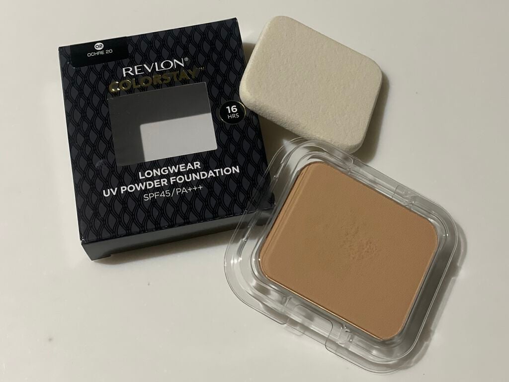 カラーステイ ロングウェア UV パウダー ファンデーション/REVLON/パウダーファンデーションを使ったクチコミ(4枚目)