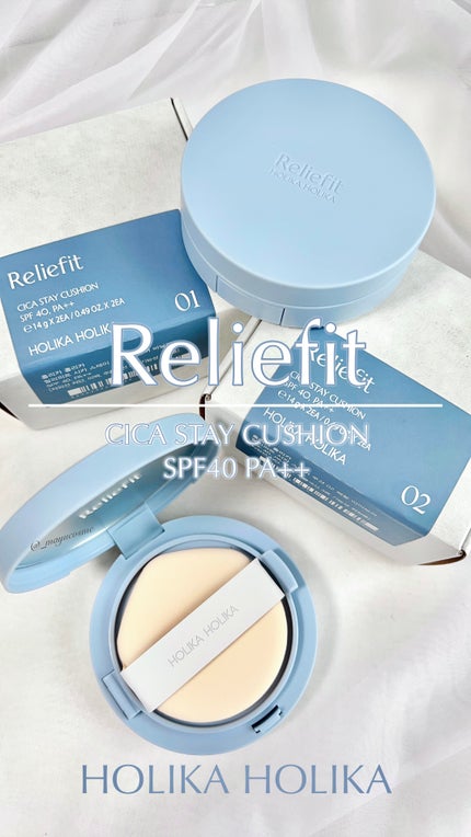 RELIFIT シカステイクッション/HOLIKA HOLIKA/クッションファンデーションを使ったクチコミ(1枚目)