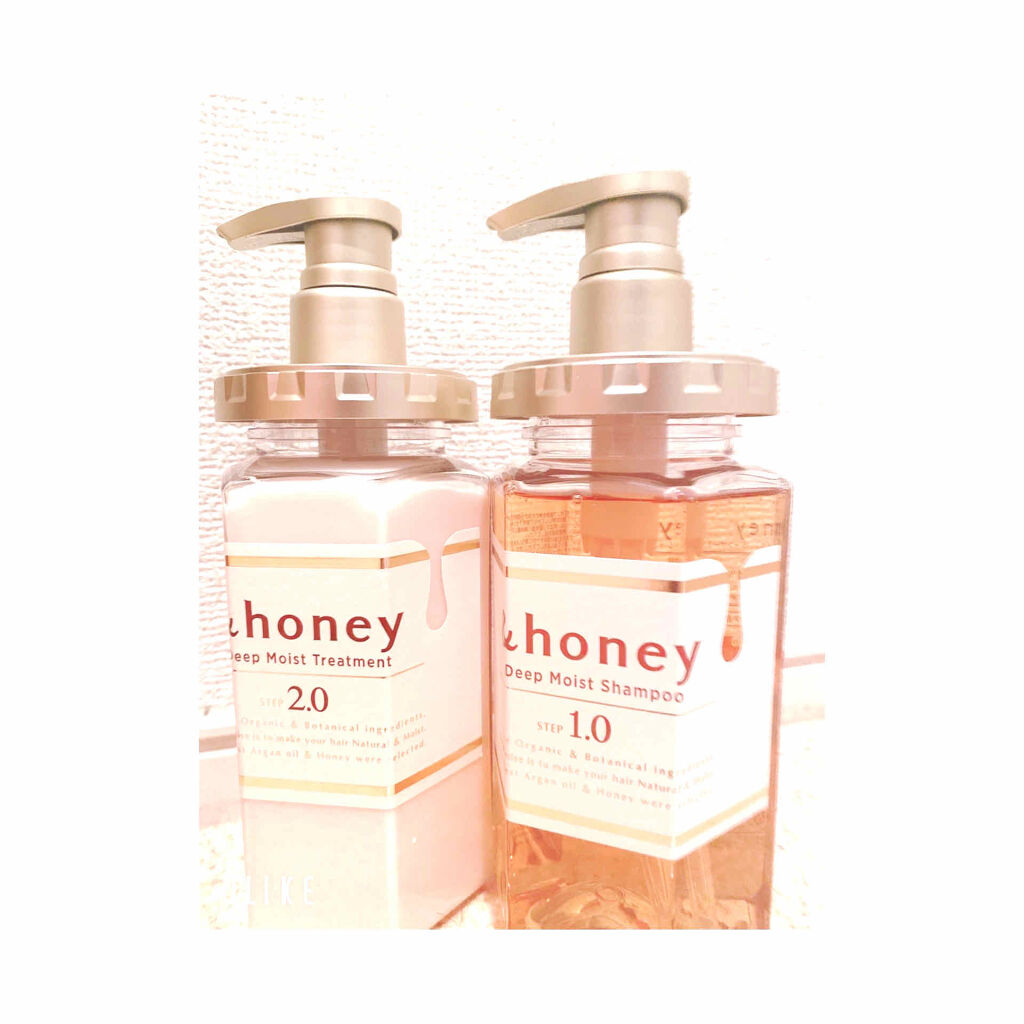 ディープモイスト シャンプー1.0／ヘアトリートメント2.0/&honey/市販シャンプーを使ったクチコミ（1枚目）