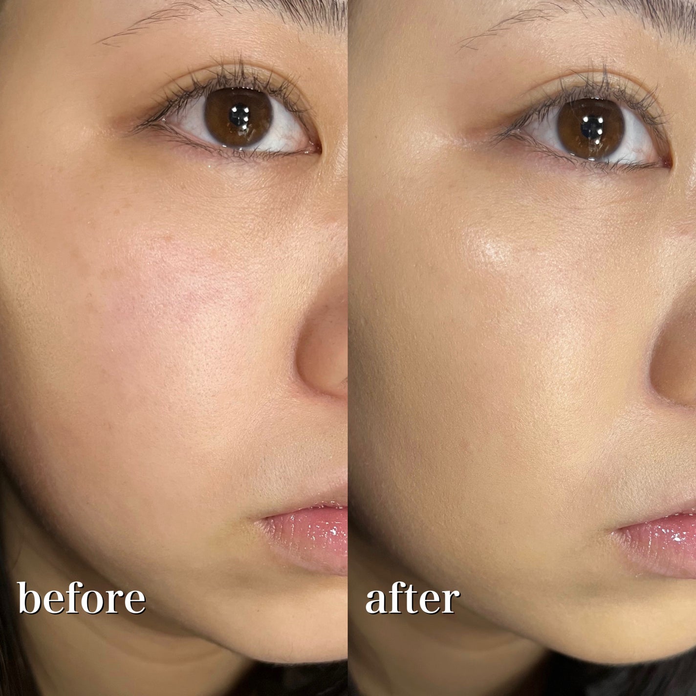 デューイーメッシュファンデーション/ASUNE /クッションファンデーションを使ったクチコミ(5枚目)