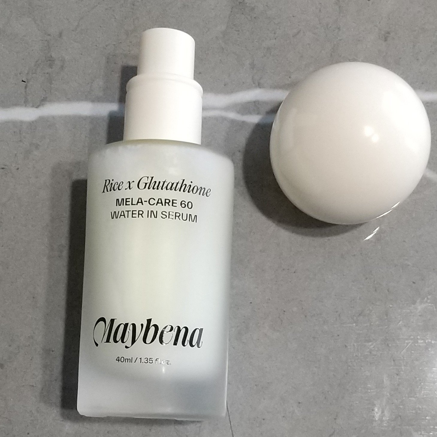 ライスX グルタチオン メラケアー60 ウォーターインセラム/MAYBENA/美容液を使ったクチコミ（3枚目）