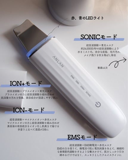 ロイヤル ウォーターピーリング IPX7完全防水/ANLAN/美顔器・マッサージを使ったクチコミ(3枚目)