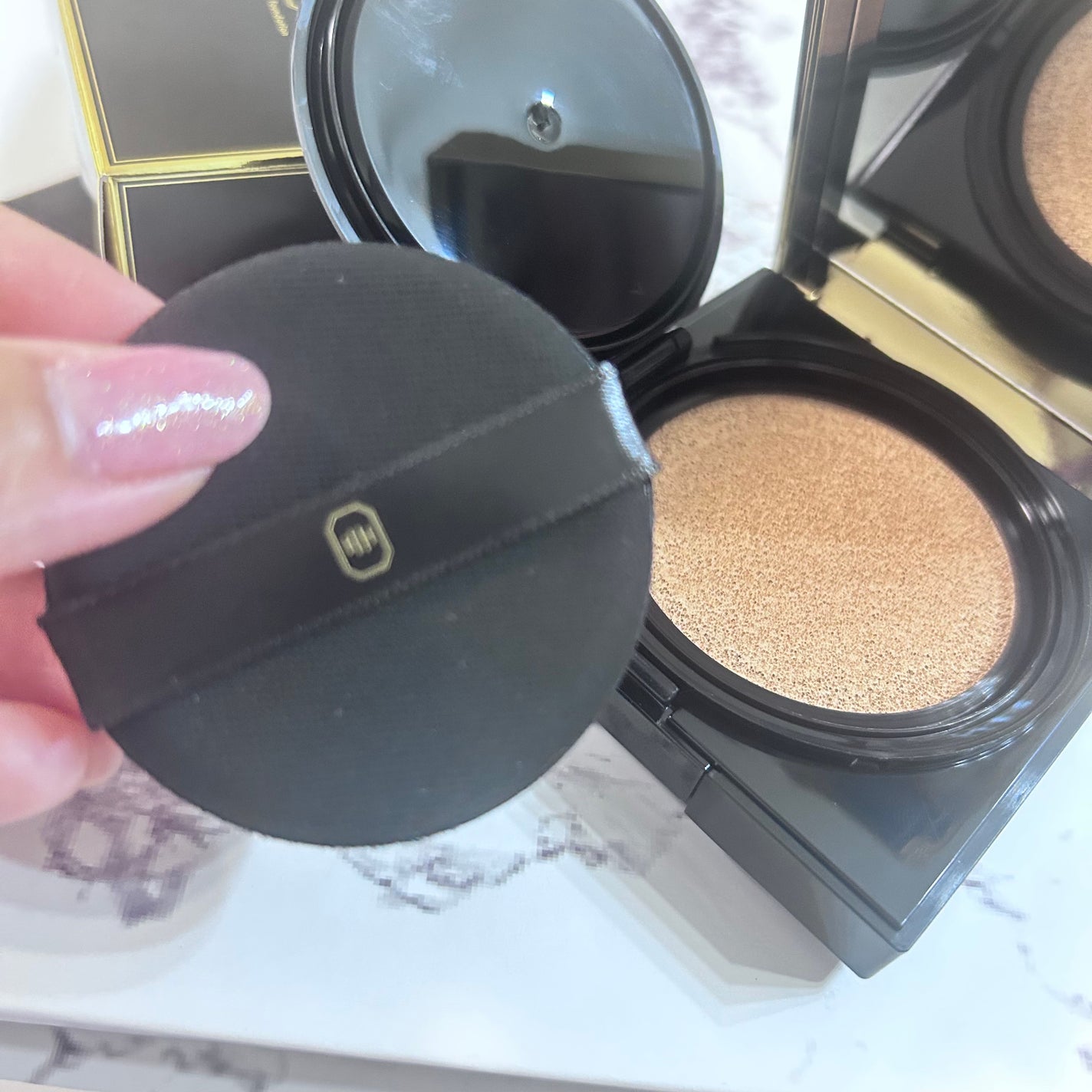 レタッチフィルターファンデーション/H×H/クッションファンデーションを使ったクチコミ(7枚目)