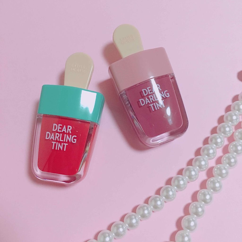 ディアダーリン ウォータージェルティント （アイスティント）/ETUDE/口紅を使ったクチコミ（1枚目）