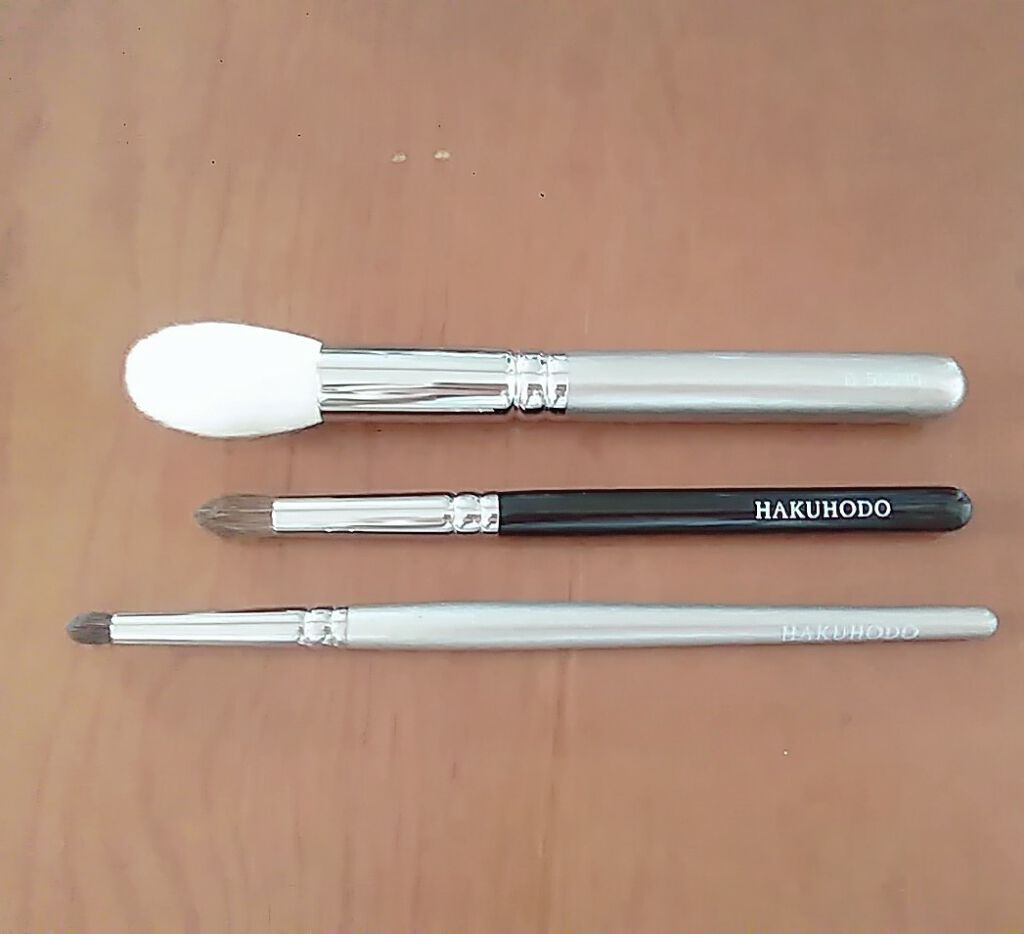 B5520 アイシャドウ尖り/白鳳堂/メイクブラシを使ったクチコミ(2枚目)