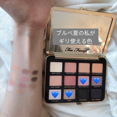 ホワイトピーチ マルチダイメンショナル アイシャドウ パレット/Too Faced/パウダーアイシャドウを使ったクチコミ（3枚目）