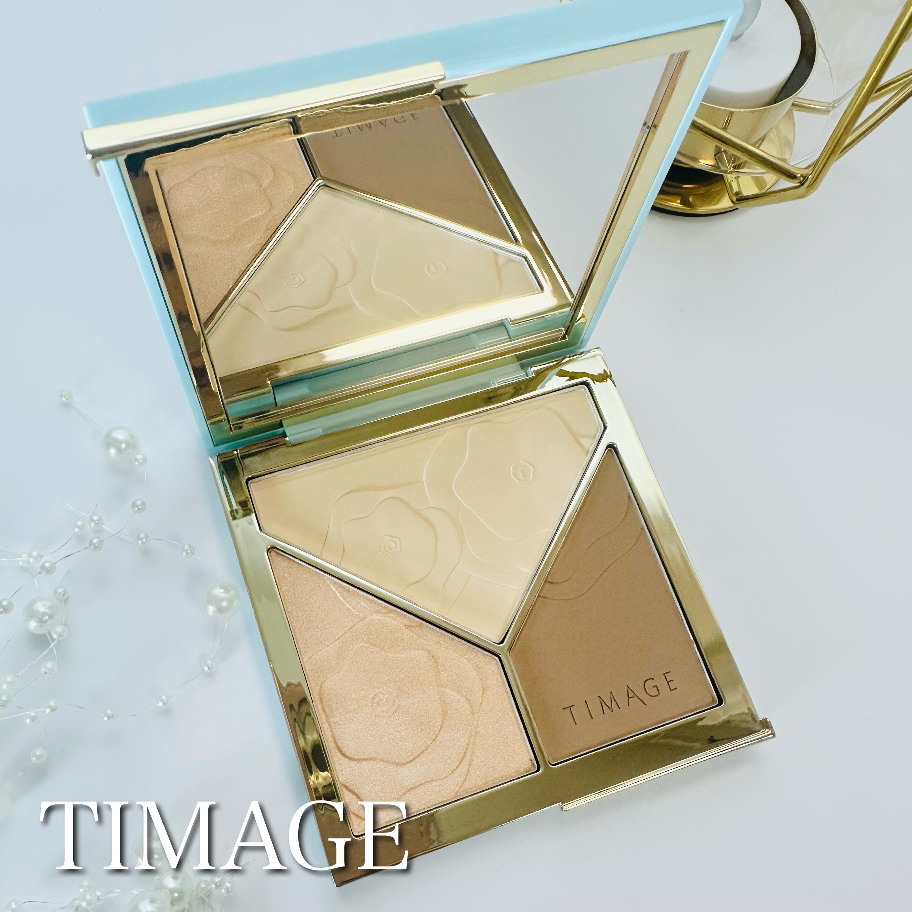 ハイライトシェーディングパレット/TIMAGE/パウダーハイライトを使ったクチコミ（1枚目）