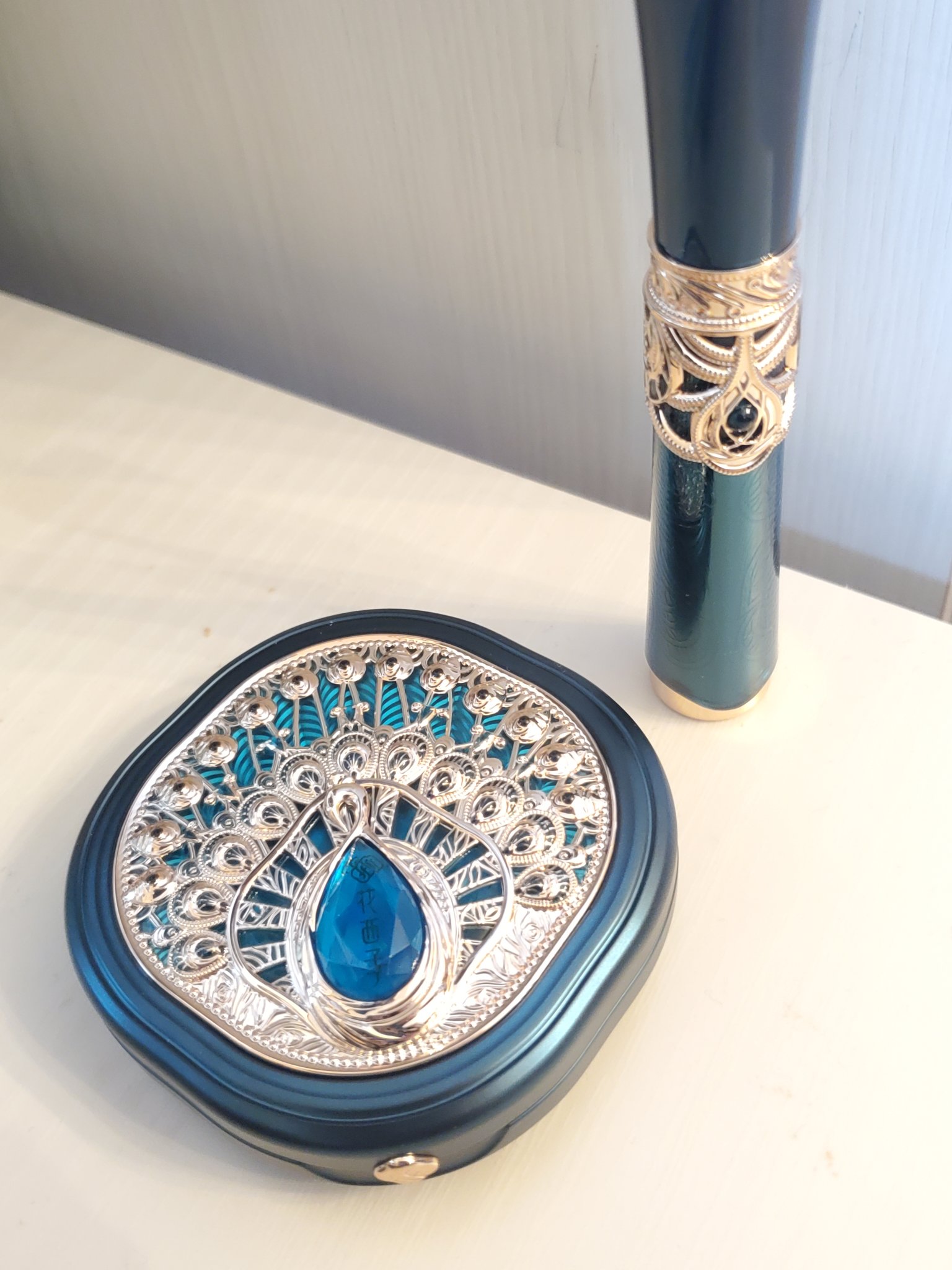 玉女桃花プレストパウダー(タイ族限定)/花西子/プレストパウダーを使ったクチコミ（2枚目）