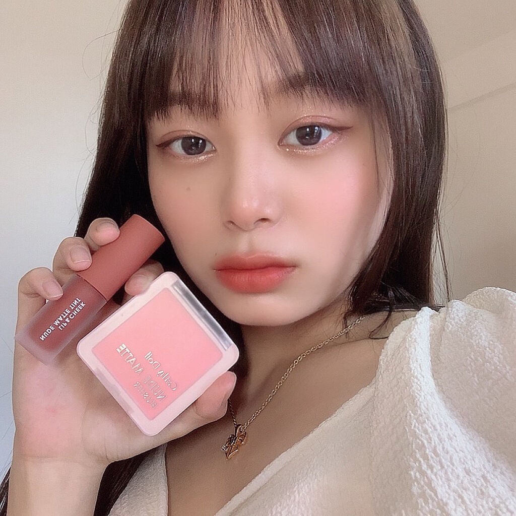 ヌードマットブラッシャー/CathyDoll/パウダーチークを使ったクチコミ(4枚目)