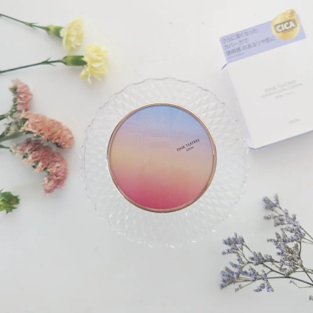 ピンクティーツリーカバーアップグロウクッション/APLIN/クッションファンデーションを使ったクチコミ(2枚目)
