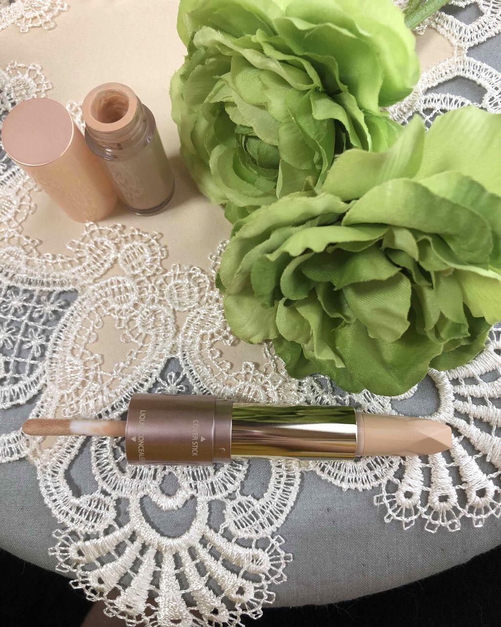 ティーツリーコンシーラーデュアルベール/MACQUEEN NEWYORK/スティックコンシーラーを使ったクチコミ（2枚目）