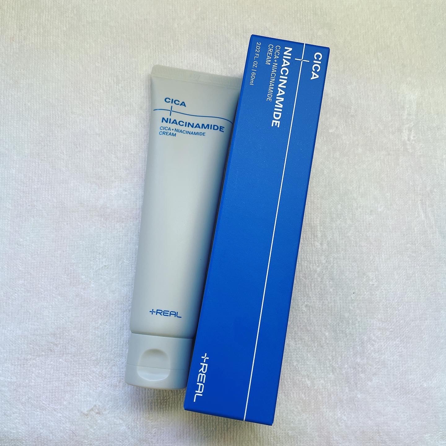 シカ+ナイアシンアミドクリーム/+REAL/フェイスクリームを使ったクチコミ（1枚目）