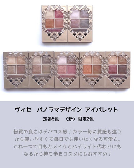 パノラマデザイン アイパレット/Visée/アイシャドウパレットを使ったクチコミ(7枚目)