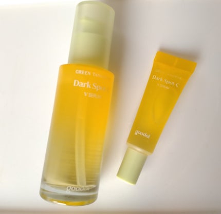 グリーンタンジェリン ビタC ダークスポットケアセラム/goodal/美容液を使ったクチコミ(2枚目)