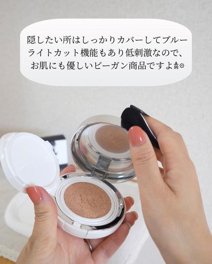 ロングウェアクッションファンデーション/V&Aビューティー/クッションファンデーションを使ったクチコミ(7枚目)