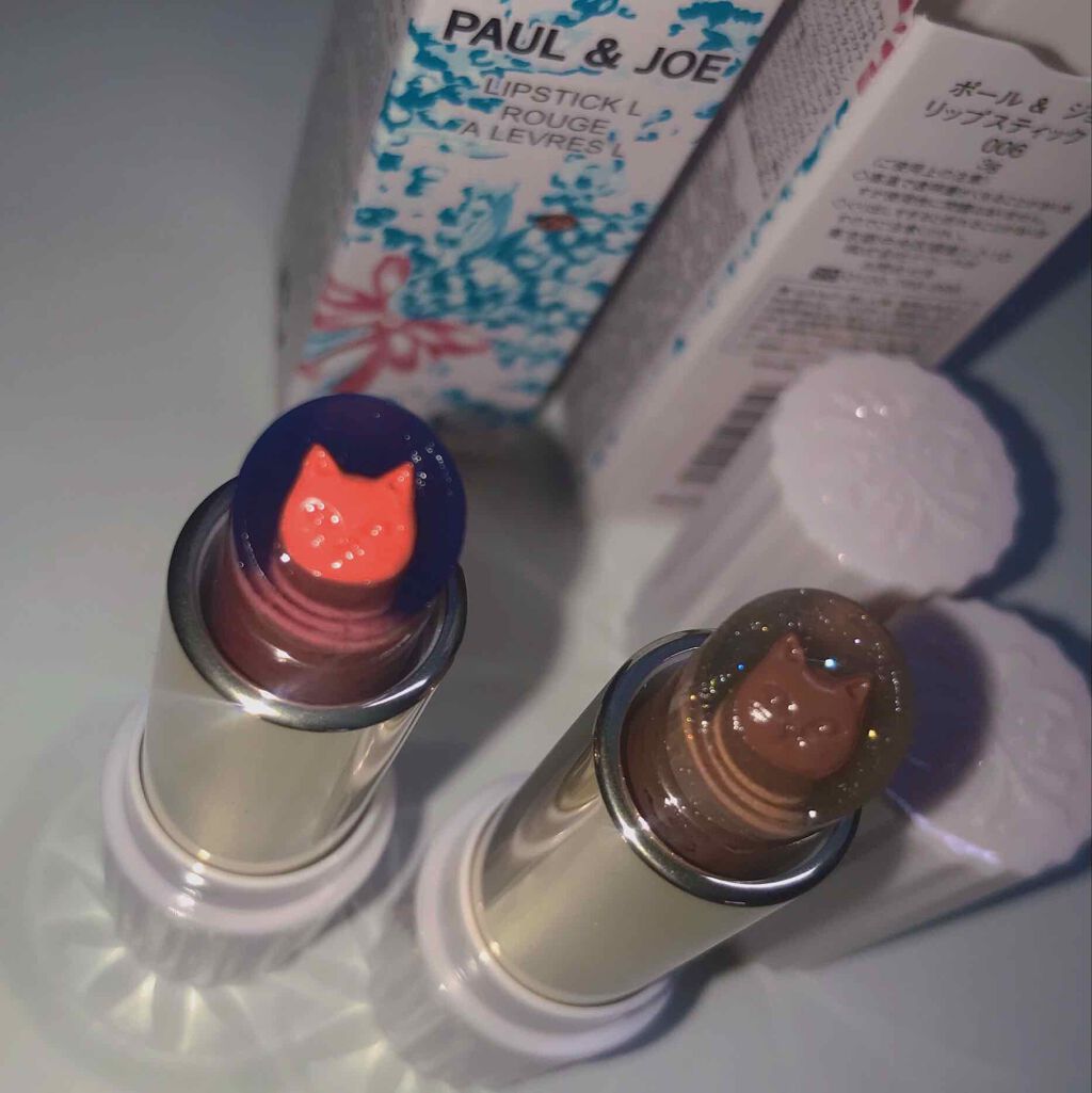 リップスティック L 005 ブラッティ キャット/PAUL & JOE BEAUTE/口紅を使ったクチコミ（2枚目）