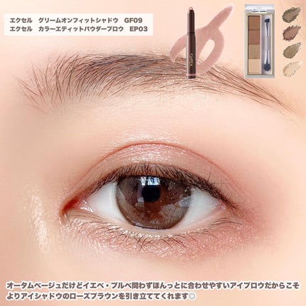 グリームオンフィットシャドウ/excel/スティックアイシャドウを使ったクチコミ(6枚目)