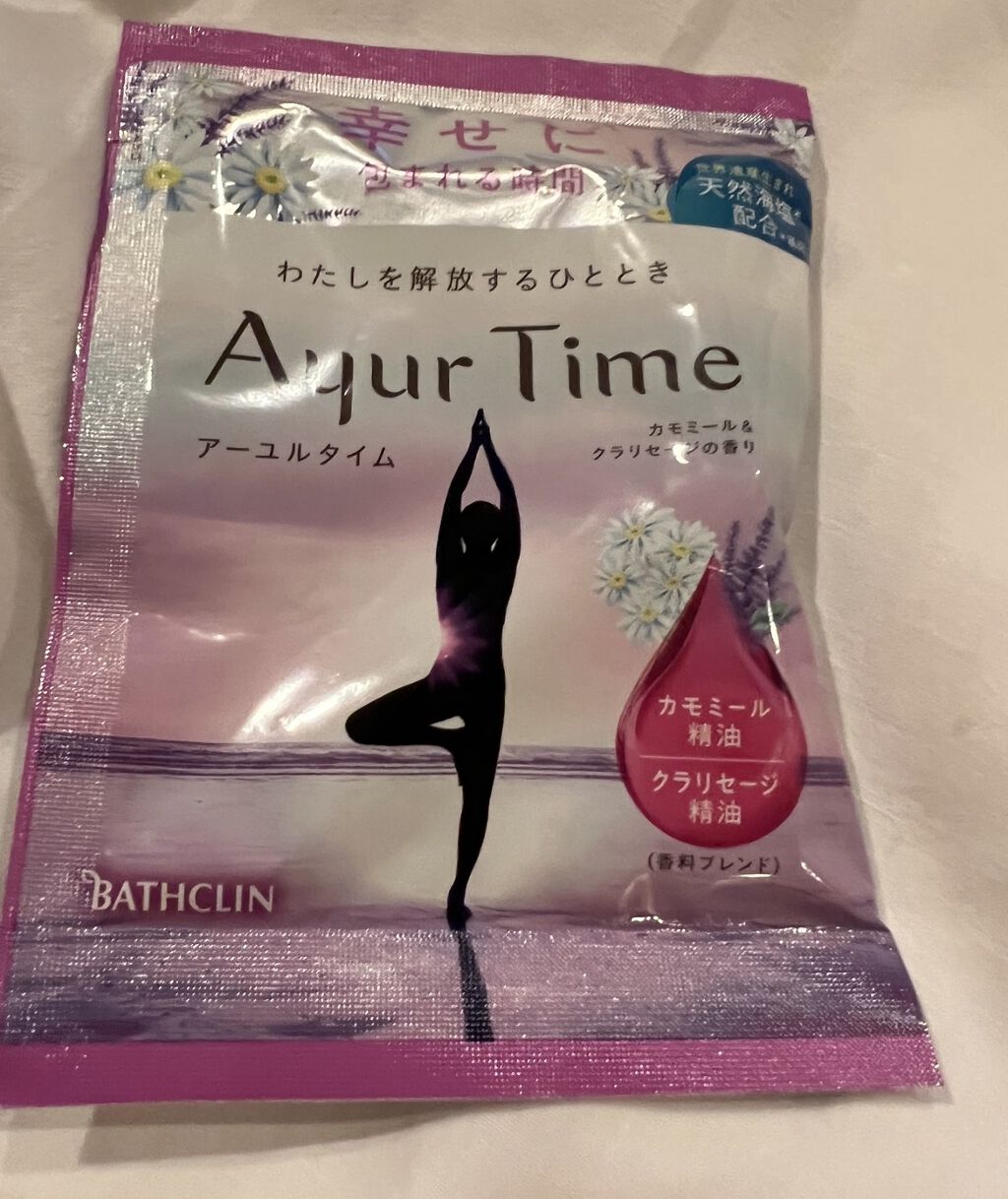 Ayur Time（アーユルタイム） カモミール＆クラリセージの香り 40g/アーユルタイム/無機塩系入浴剤を使ったクチコミ（1枚目）