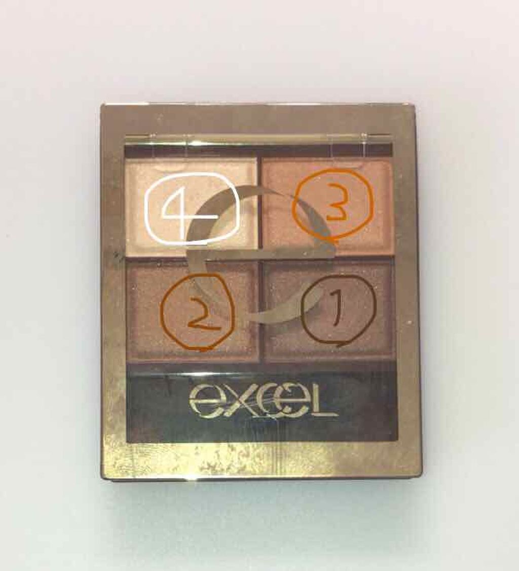 スキニーリッチシャドウ/excel/アイシャドウパレットを使ったクチコミ(3枚目)