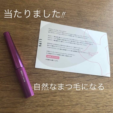 LIPSさんからいただきました!!
ありがとうございます🥺

〈レビュー〉
point
1  塗り残しがなくなる!
2.ブラシの形が独特なので毛先まで塗りやすい!
3.カールキープ力がまあまぁある!
4