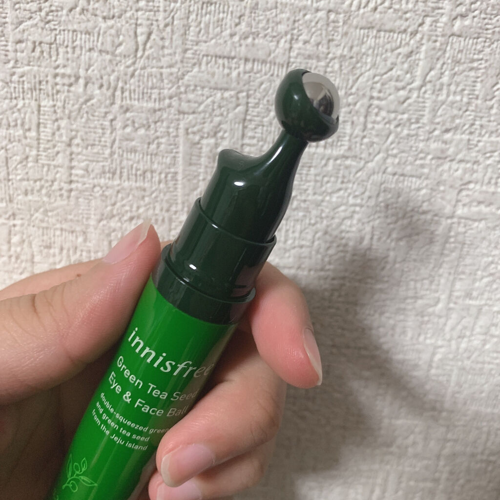 グリーンティーシード アイ＆フェイスボール/innisfree/美容液を使ったクチコミ（2枚目）