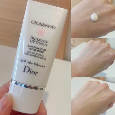 Dior 【旧】スノー アルティメット ＵＶシールド 50＋のクチコミ「Diorの香りが癒される♡
乳液のような使用感✨
SPF50＋PA＋＋＋＋


紫外線カット効.....」（1枚目）