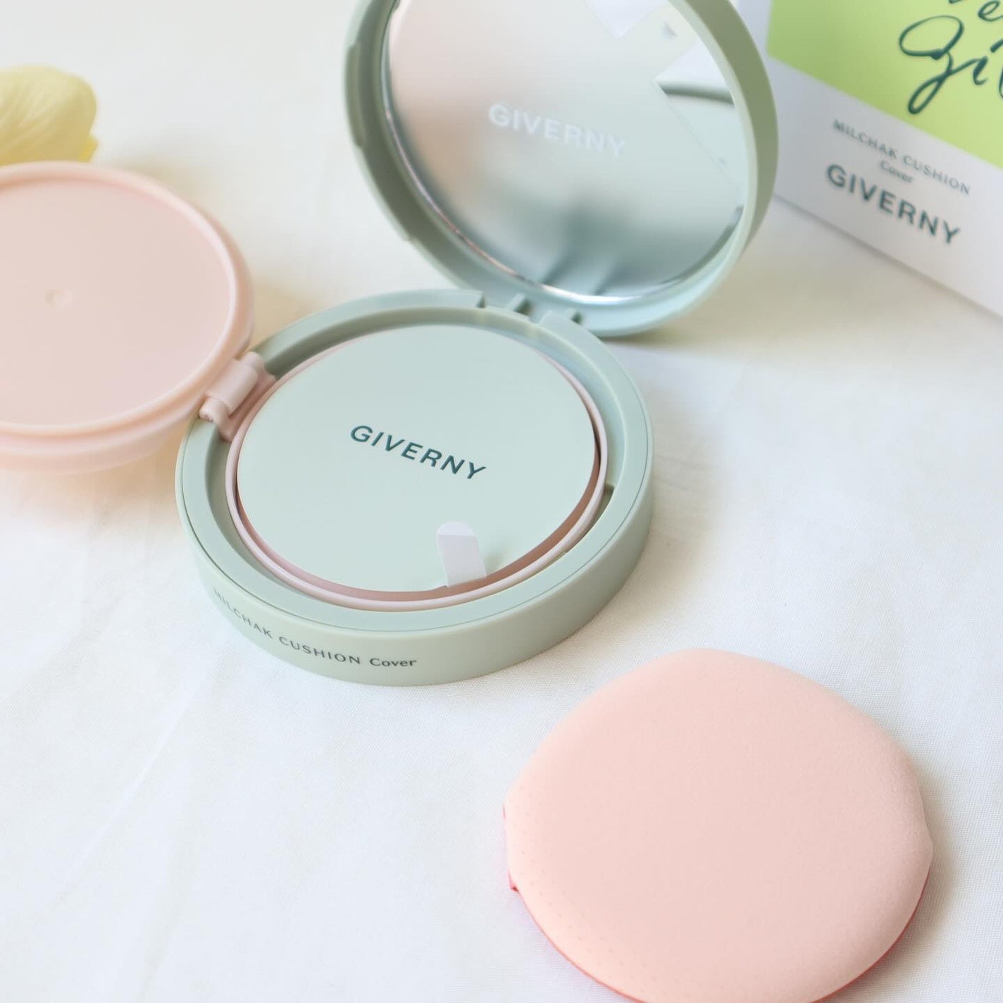 ジヴェルニー 密着カバークッション/GIVERNY/クッションファンデーションを使ったクチコミ(3枚目)