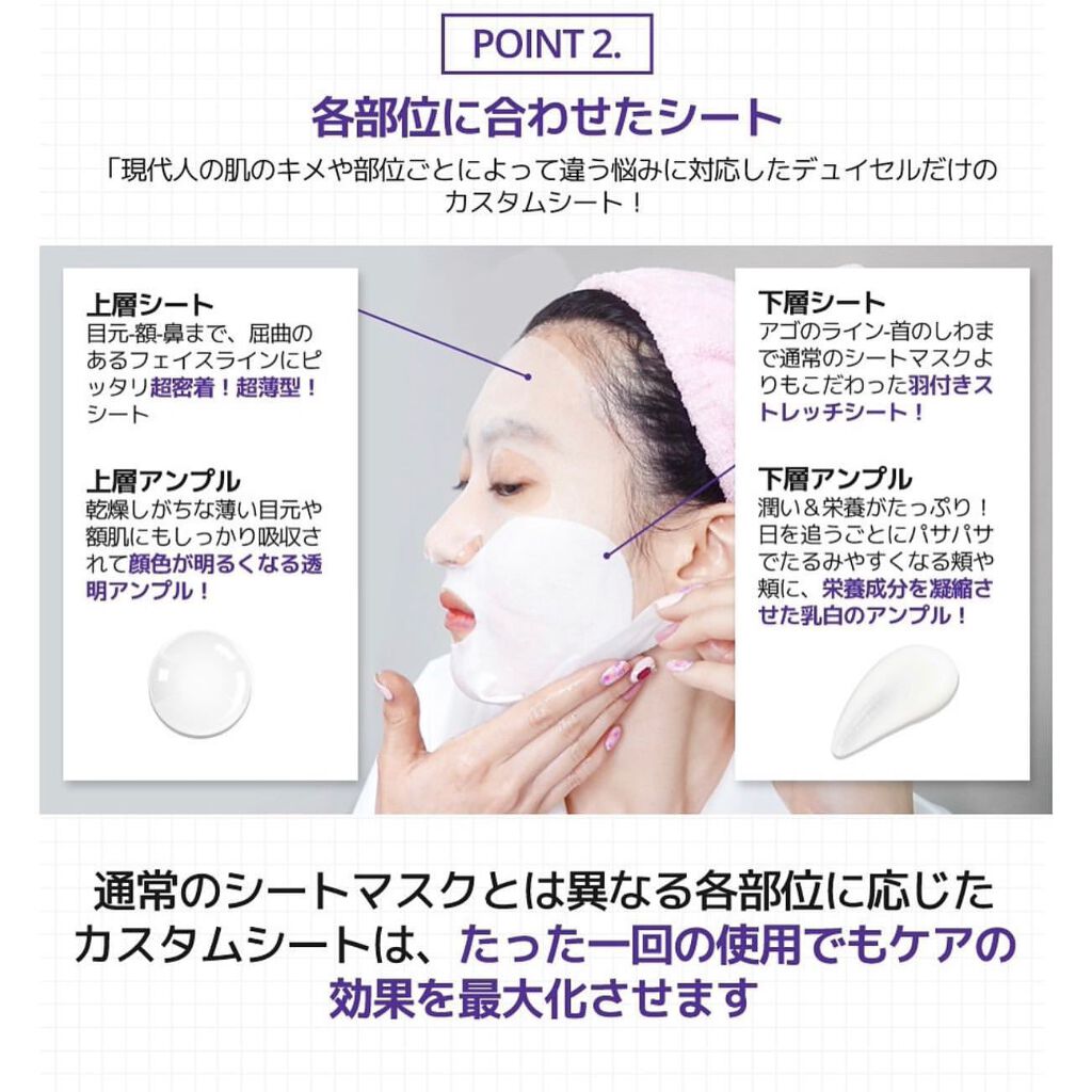 デュイセル プライベートケアマスク/DEWYCEL/シートマスク・パックを使ったクチコミ(3枚目)