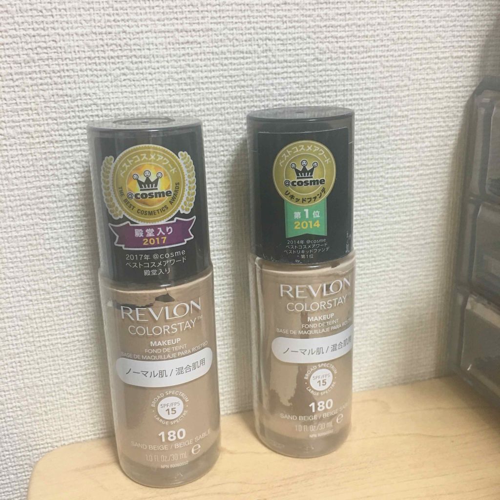 カラーステイ メイクアップ/REVLON/リキッドファンデーションを使ったクチコミ(1枚目)