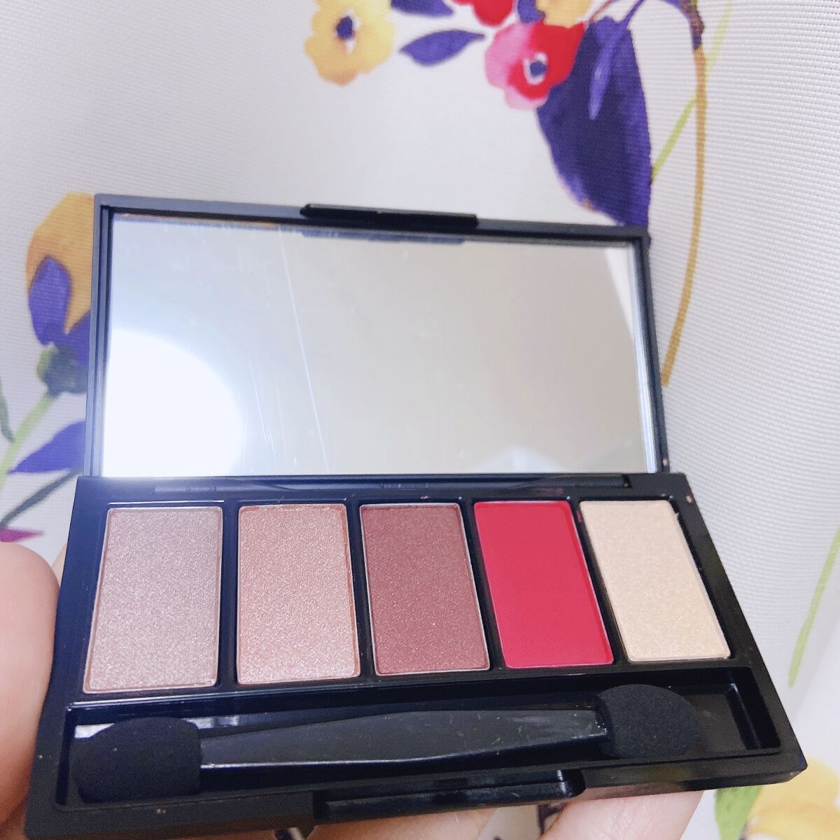 5カラーズアイシャドウ 02フレンチピンク/Witch's Pouch/アイシャドウパレットを使ったクチコミ（1枚目）