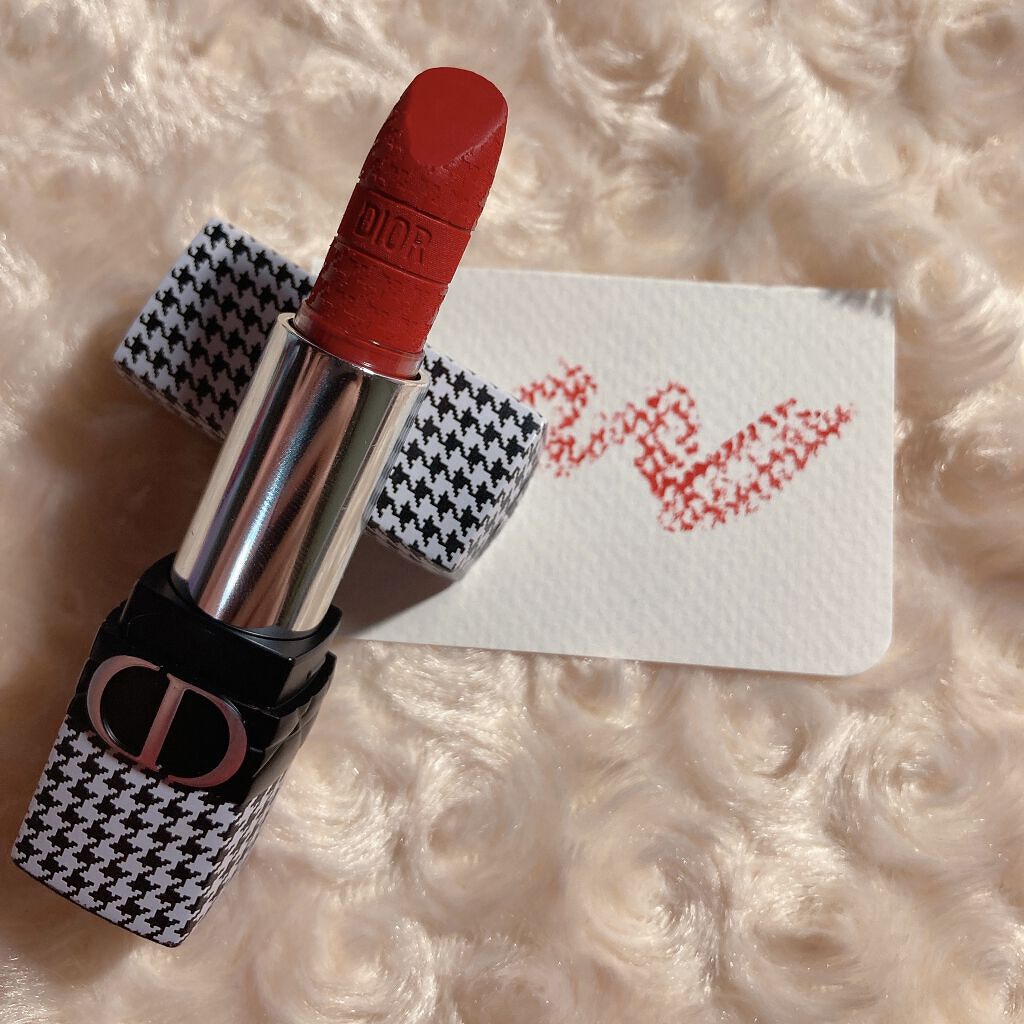 ルージュ ディオール 999V ベルベット<ニュー ルック エディション>（生産終了）/Dior/口紅を使ったクチコミ（2枚目）