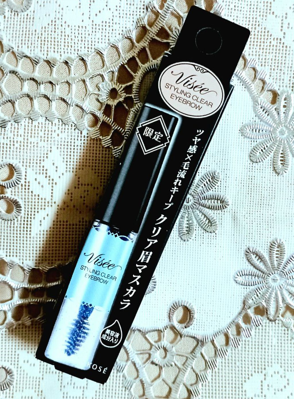 リシェ スタイリング クリア アイブロウ クリアな発色 × ブルー系パール/Visée/眉マスカラを使ったクチコミ（1枚目）